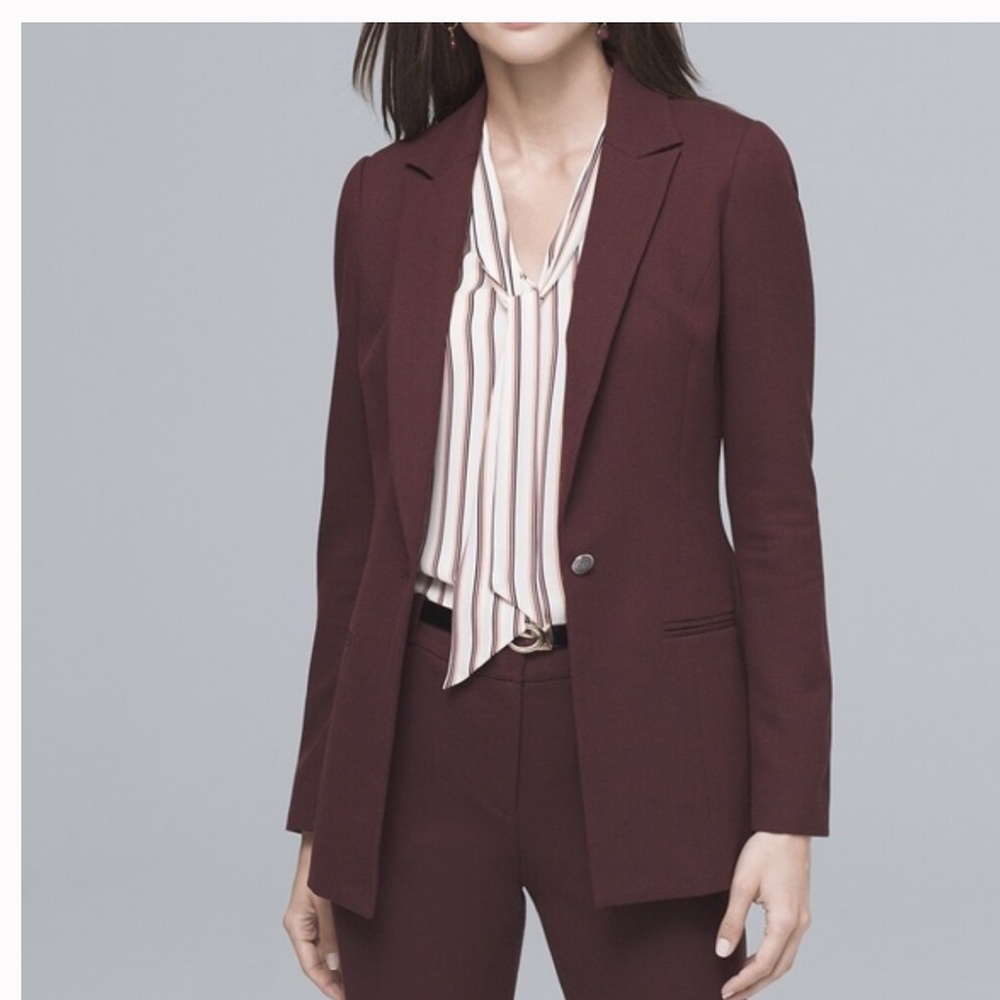 NWT WHBM Wine Blazer